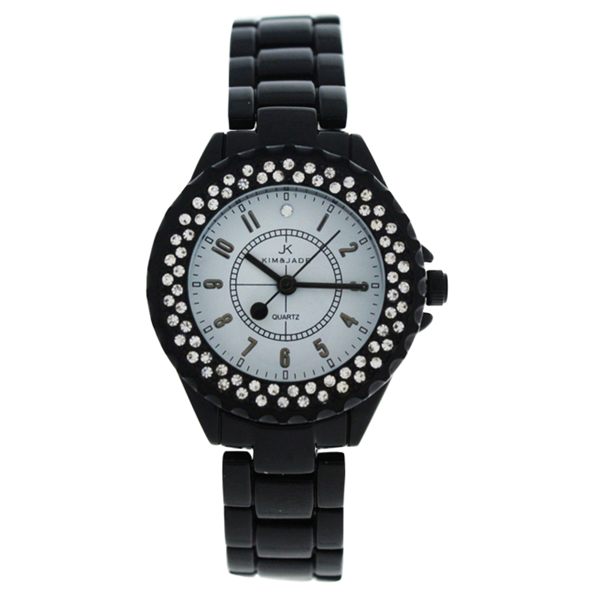 2033L-BW Black Stainless Steel Bracelet Watch