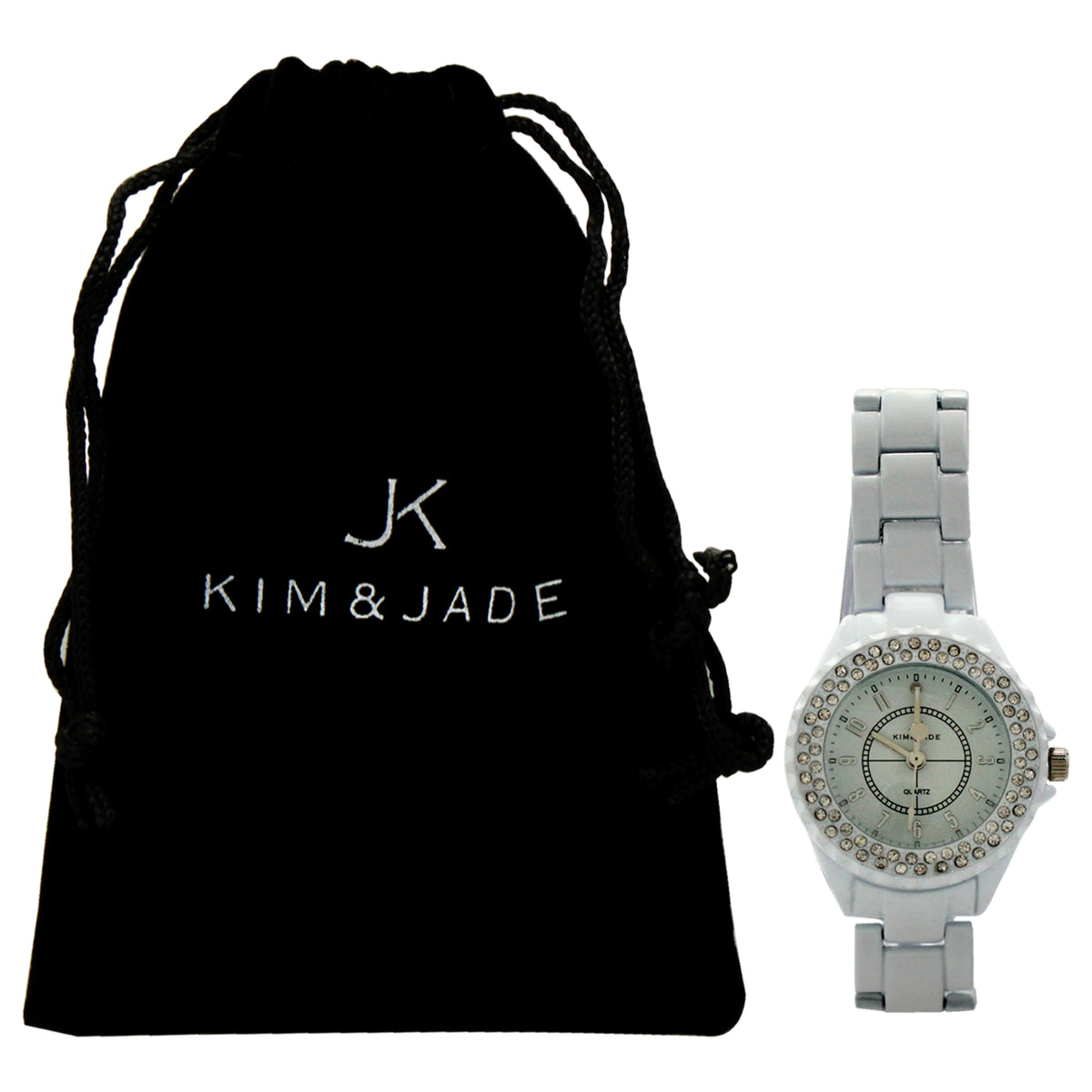 2033L-WW White Stainless Steel Bracelet Watch