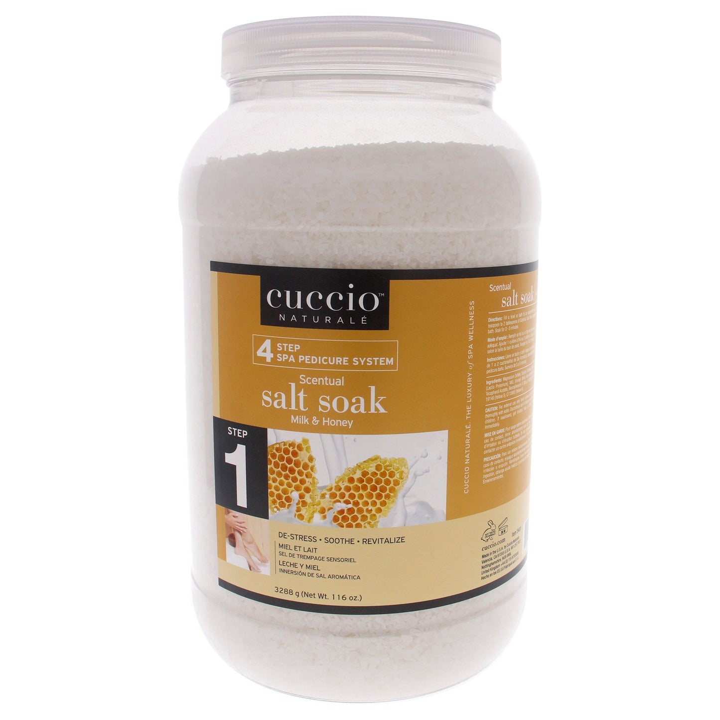Cuccio Naturale Luxury Spa Scentual Salt Soak - Milk and Honey