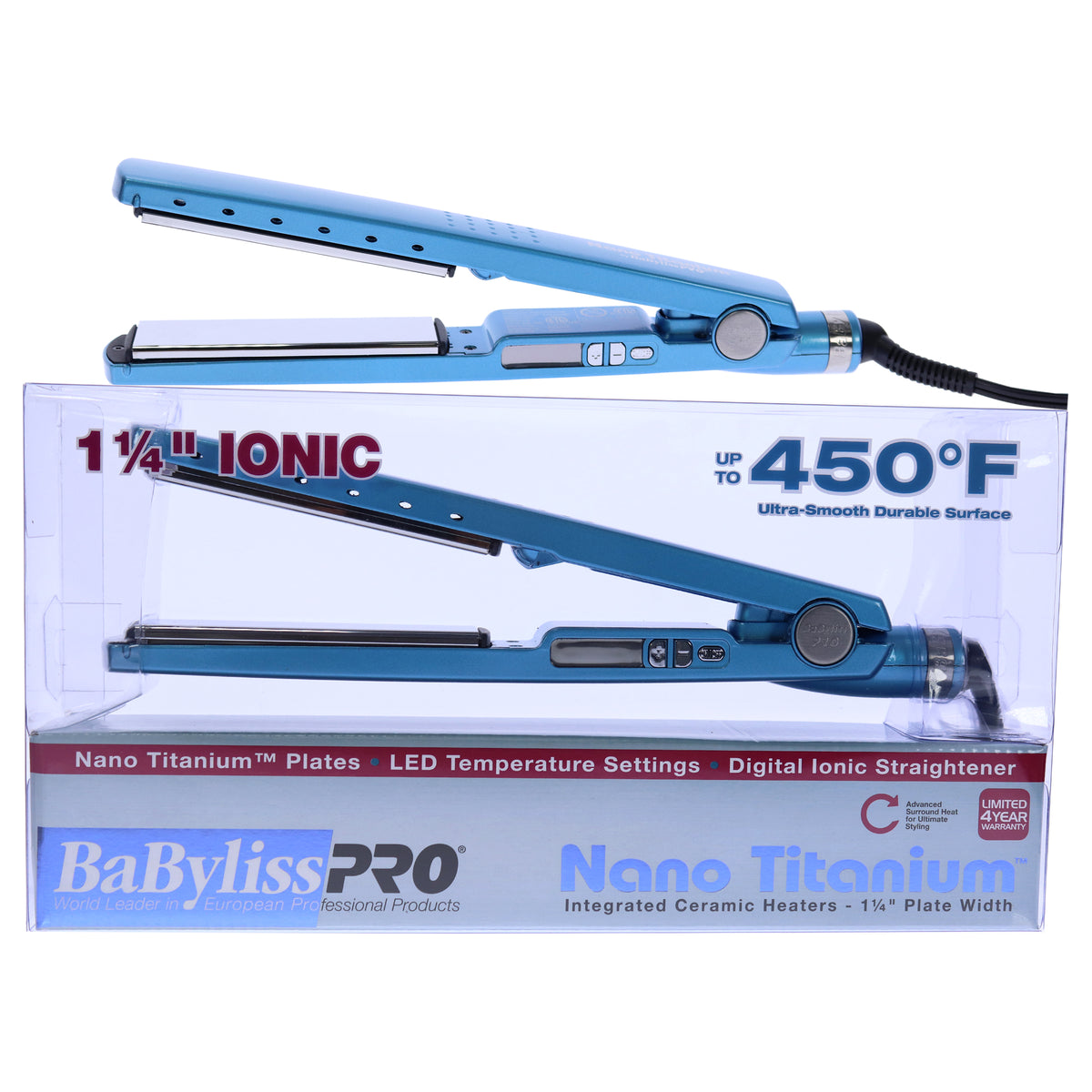 Nano Titanium Plates Straightening Iron - BABNT2091TN - Blue