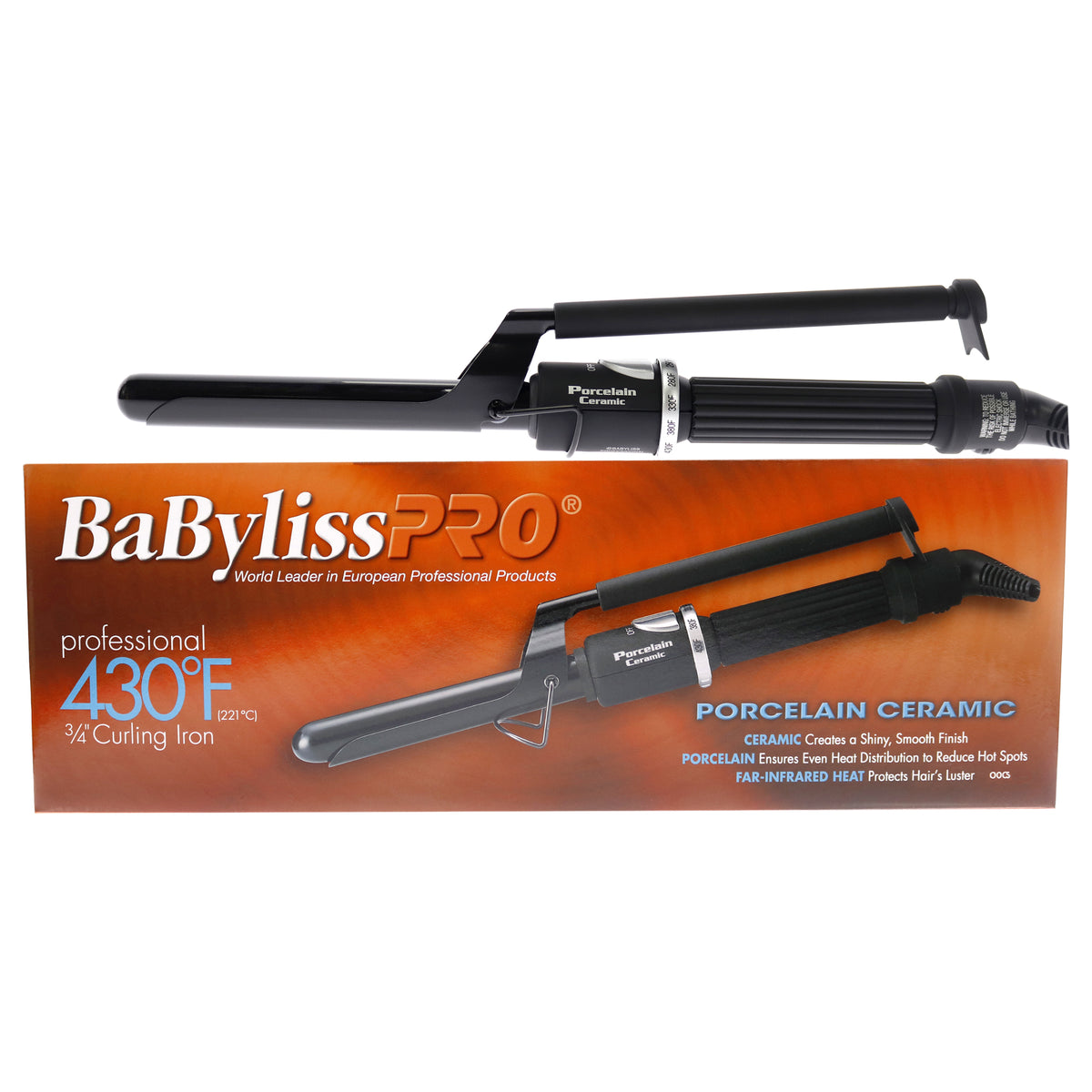 Porcelain Ceramic Curling Iron - BP75M