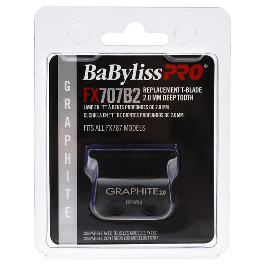 Replacement T-Blade Deep Tooth - FX707B2 Graphite by BaBylissPRO for Men - 1 Pc Blade