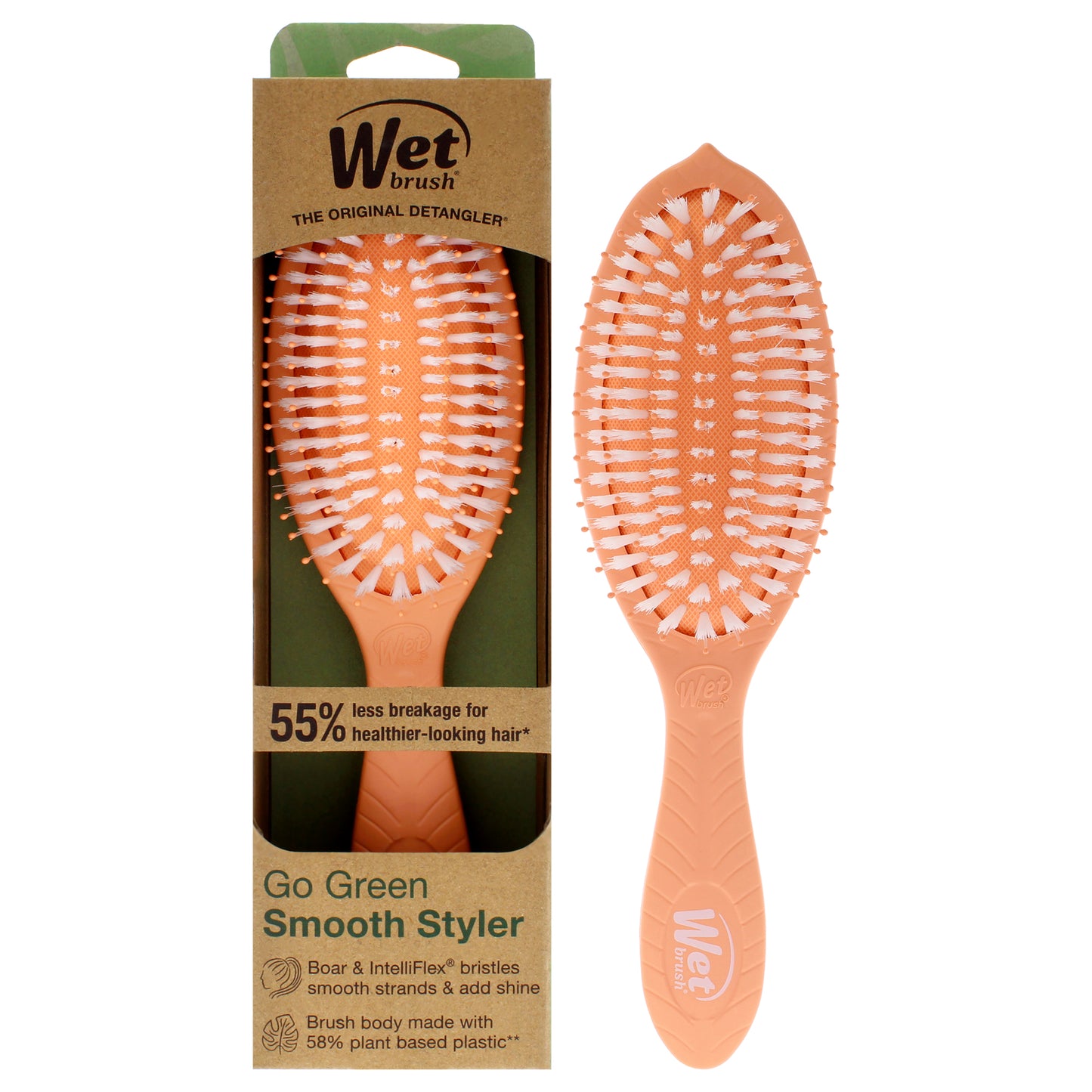 Go Green Oil Infused Shine Brush - Coconut Oil