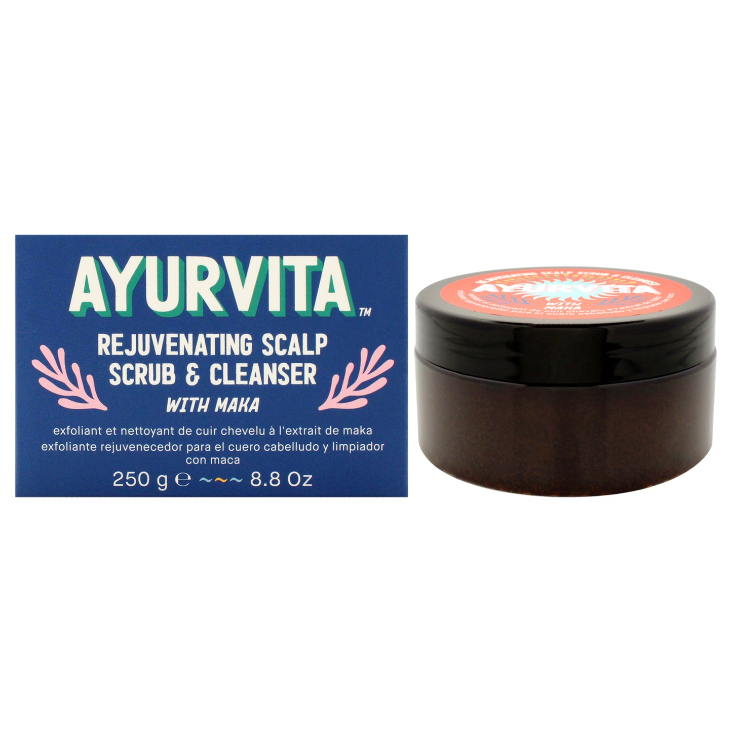 Rejuvenating Scalp Scrub and Cleanser with Maka