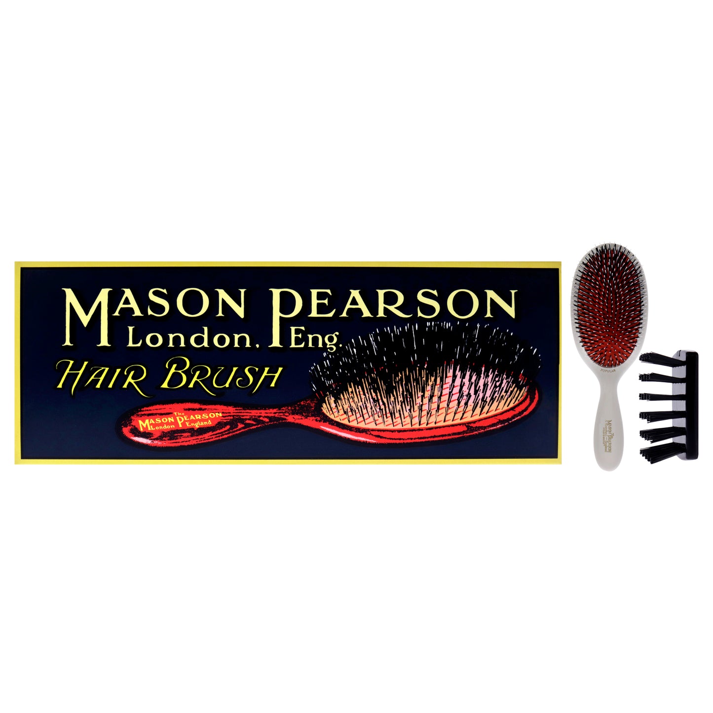 Large Popular Bristle and Nylon Brush - BN1 Ivory
