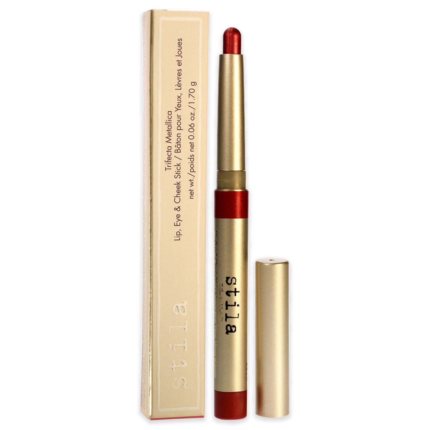 Trifecta Metallica Lip Eye and Cheek Stick - Pink Sapphire