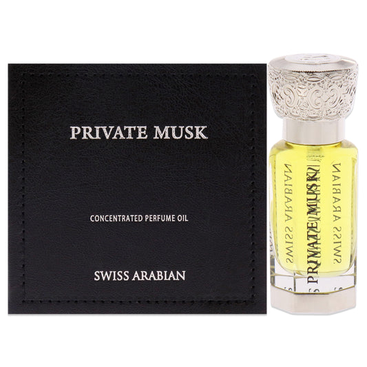 Private Musk by Swiss Arabian for Unisex - 0.4 oz Parfum Oil