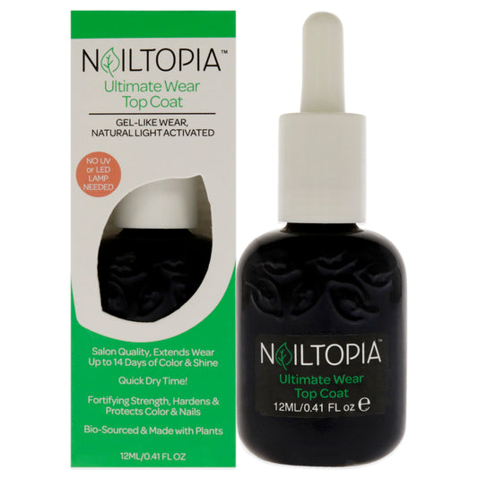 Ultimate Wear Top Coat by Nailtopia for Women - 0.41 oz Nail Polish