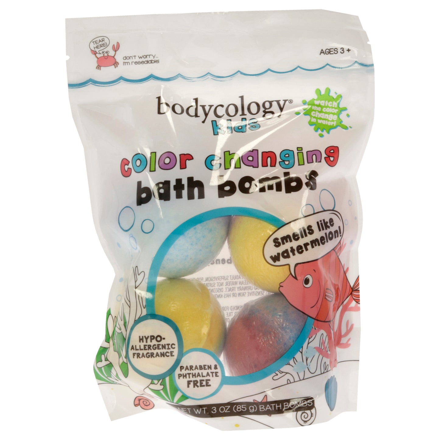 Color Changing Bath Bombs - Watermelon