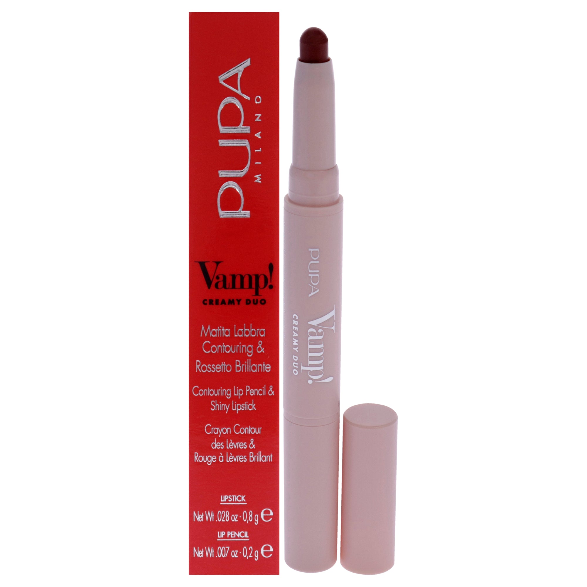 Vamp! Creamy Duo - 002 Medium Nude by Pupa Milano for Women - 0.035 oz