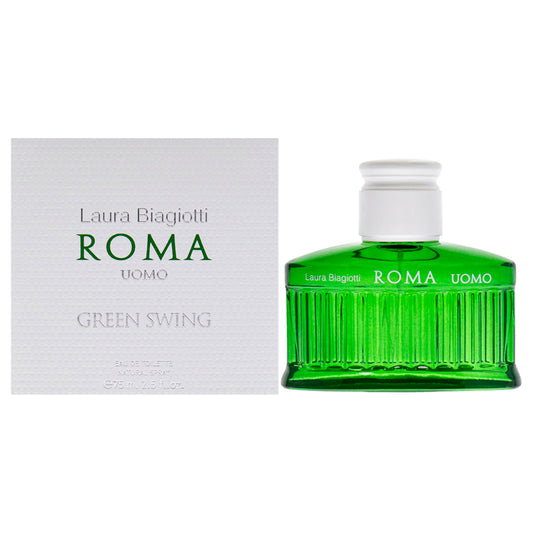 Roma Uomo Green Swing by Laura Biagiotti for Men - 2.5 oz EDT Spray