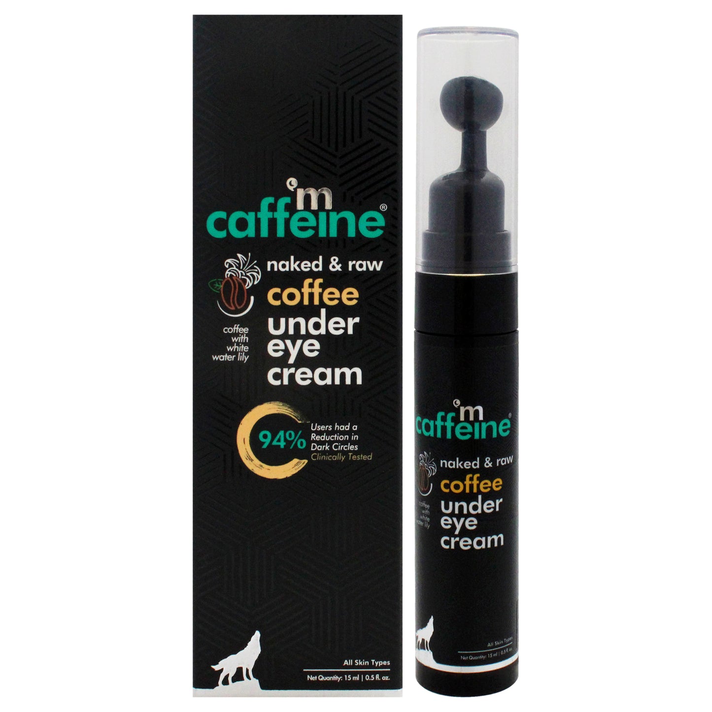 Naked and Raw Coffee Under Eye Cream - Water Lily