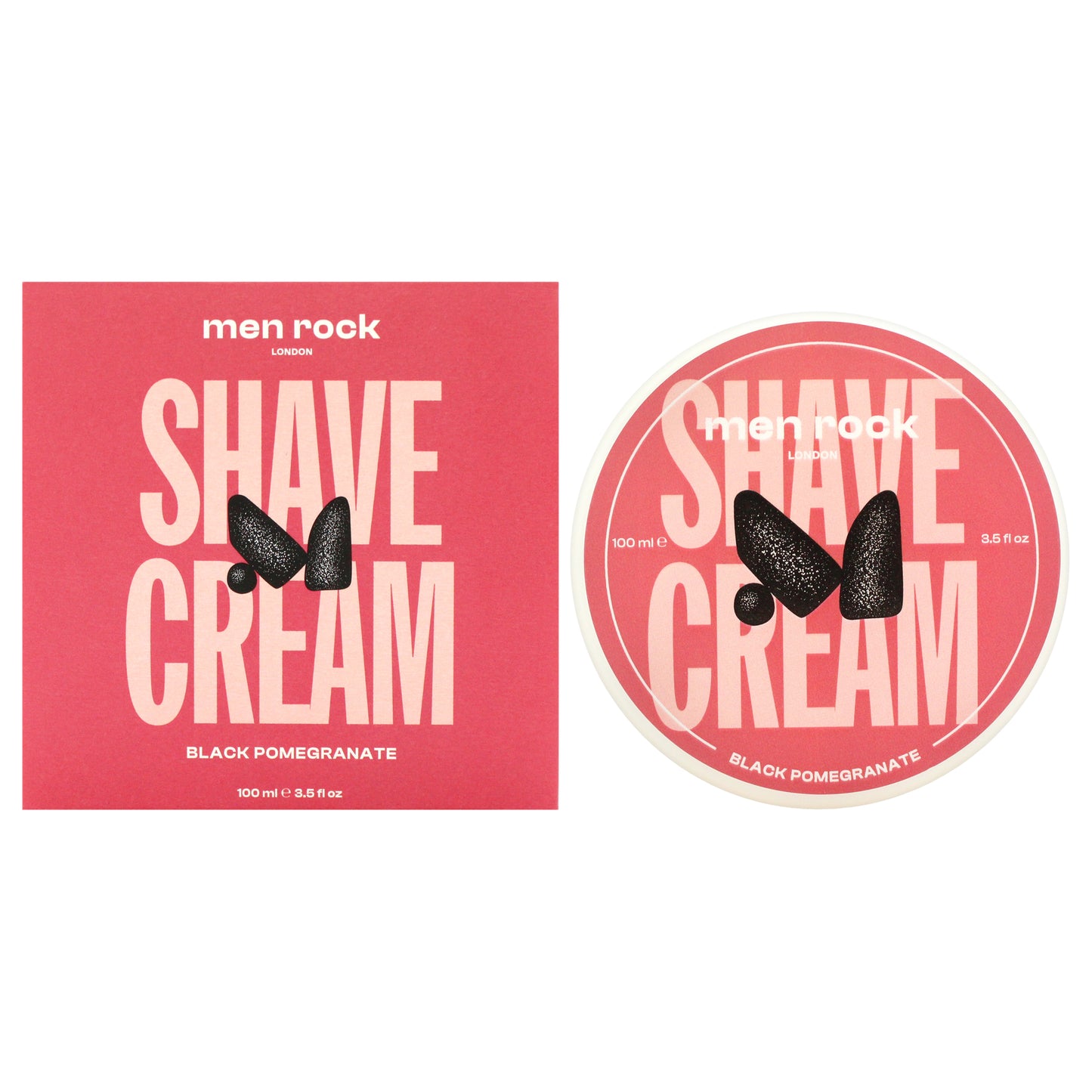 Men Rock Shave Cream - Black Pomegranate
