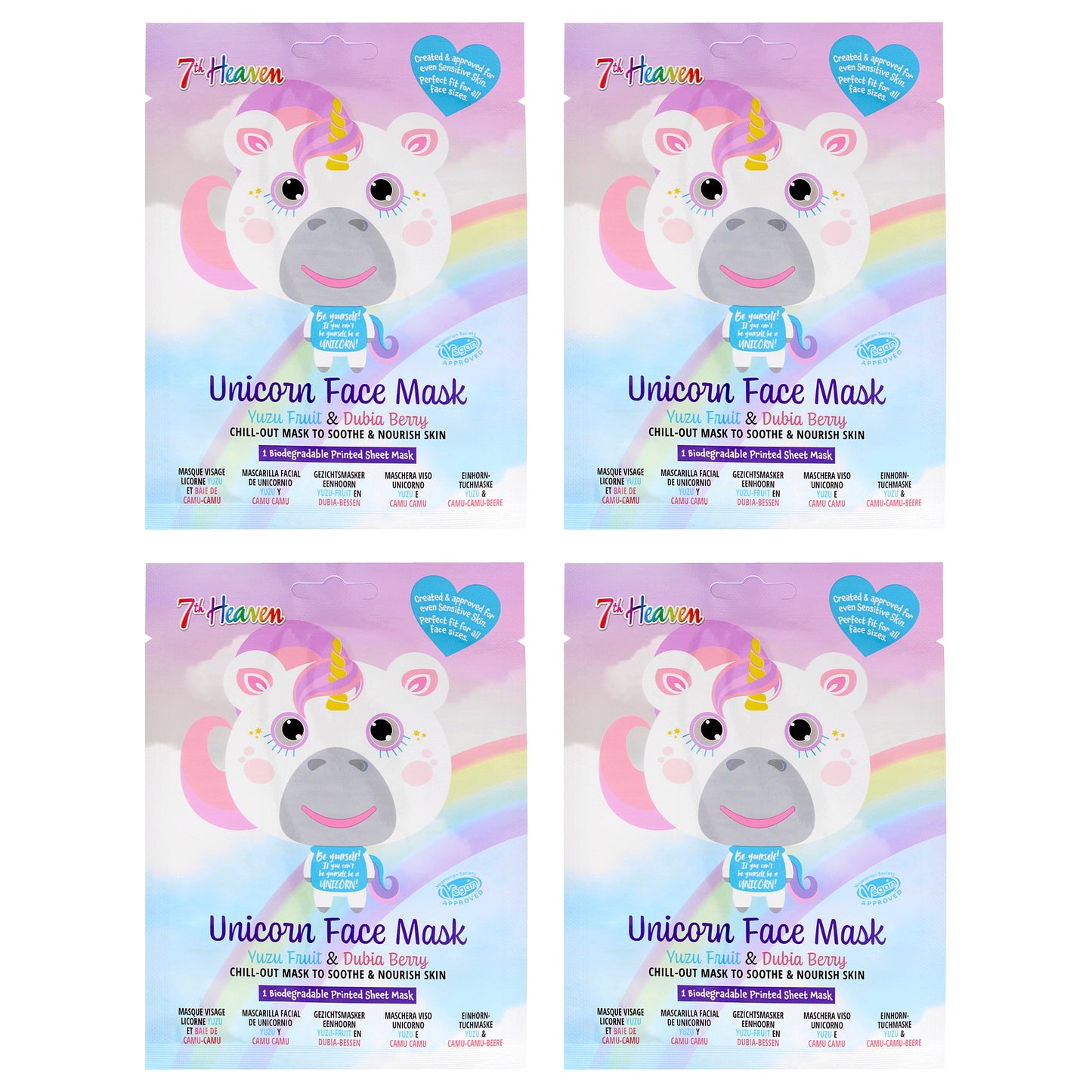 Unicorn Face Sheet Mask Multipack