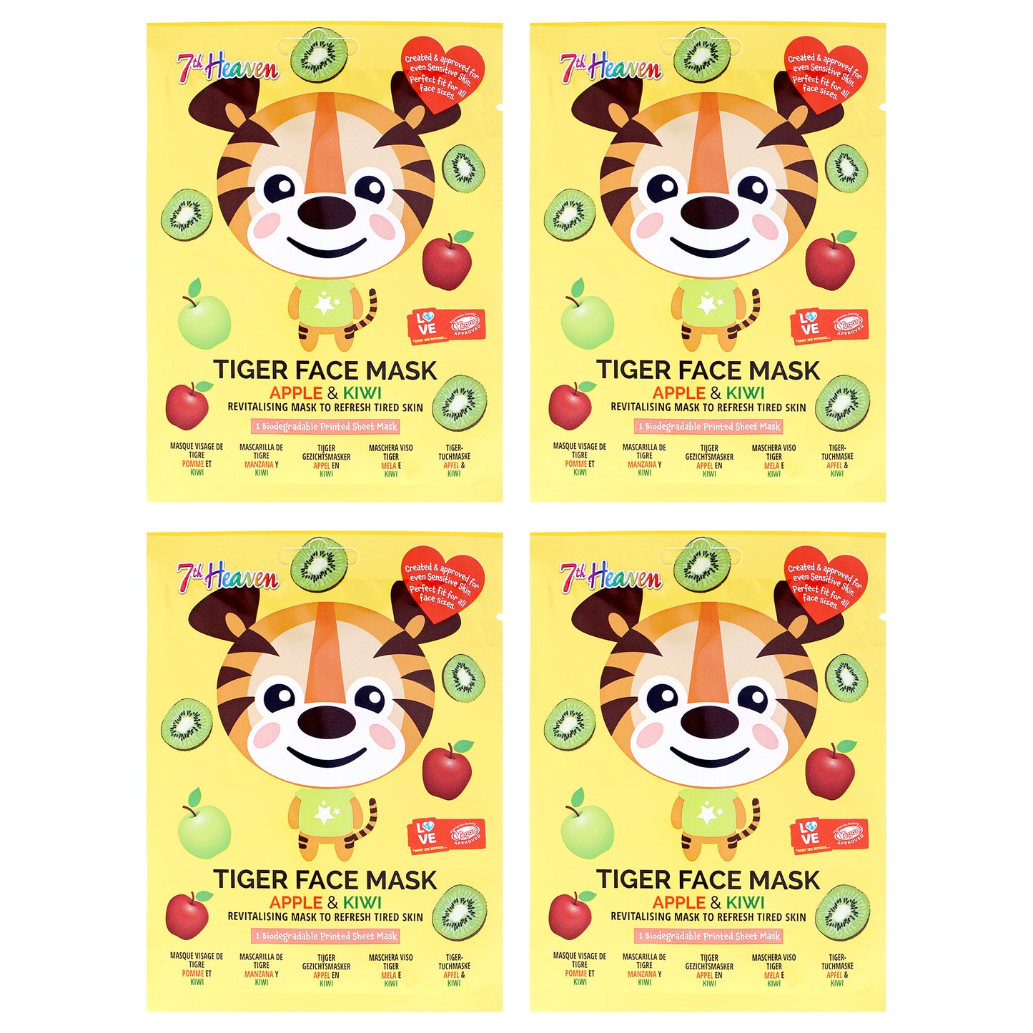 Tiger Face Sheet Mask Multipack