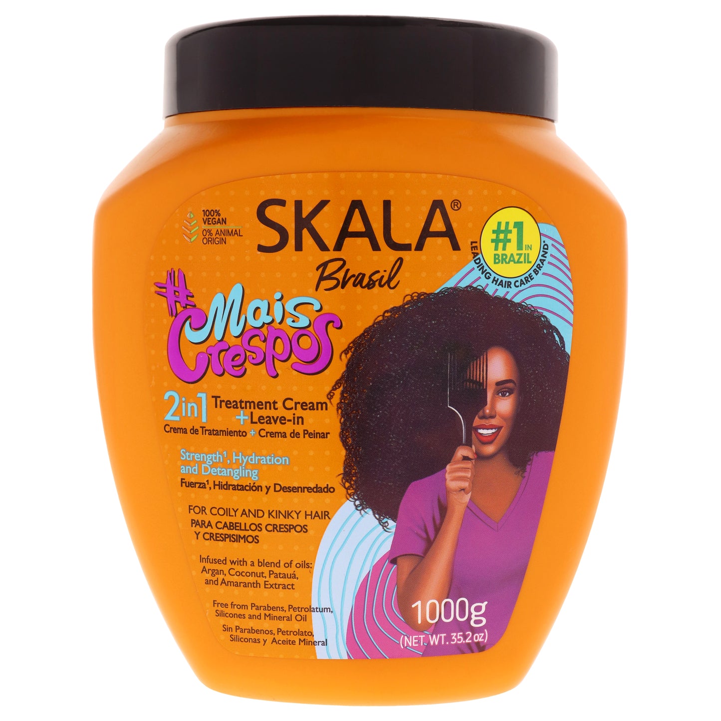 2in1 Super Curly Detangling Hair Treatment Conditioning Cream
