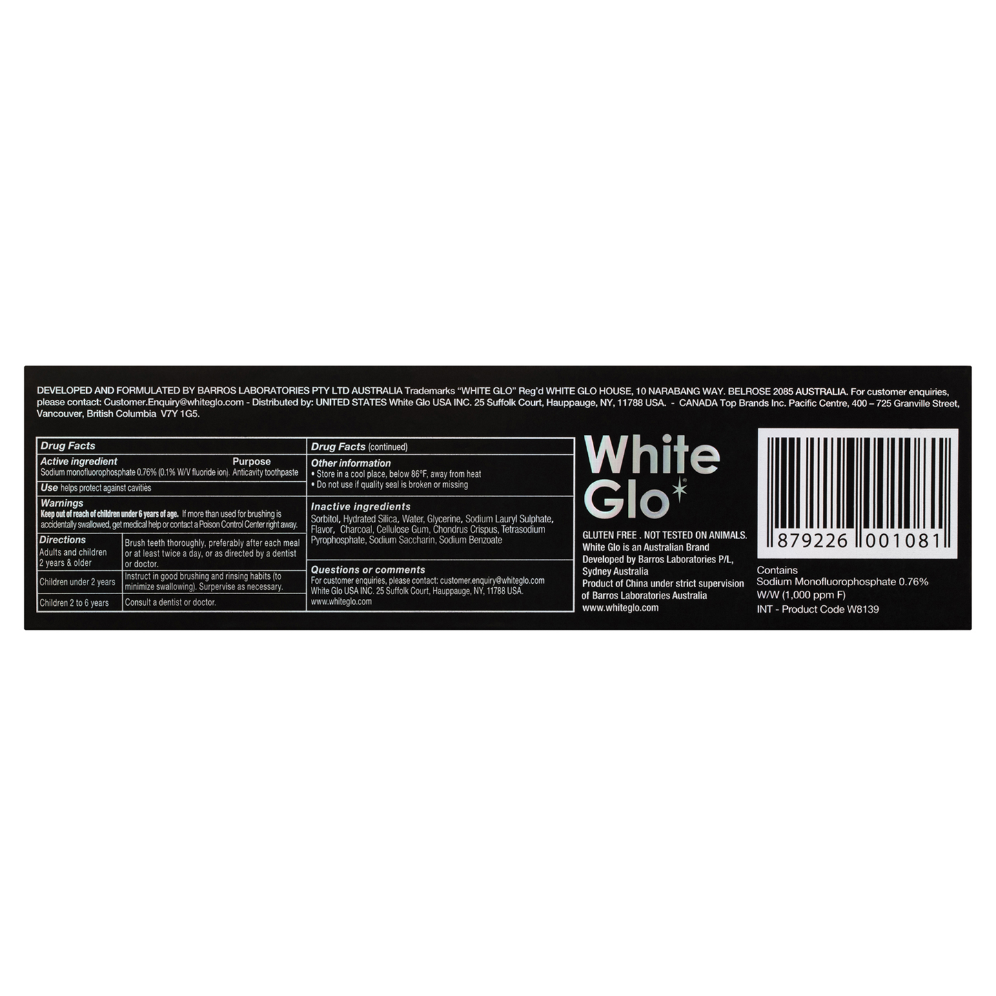 Charcoal Deep Stain Remover Toothpaste
