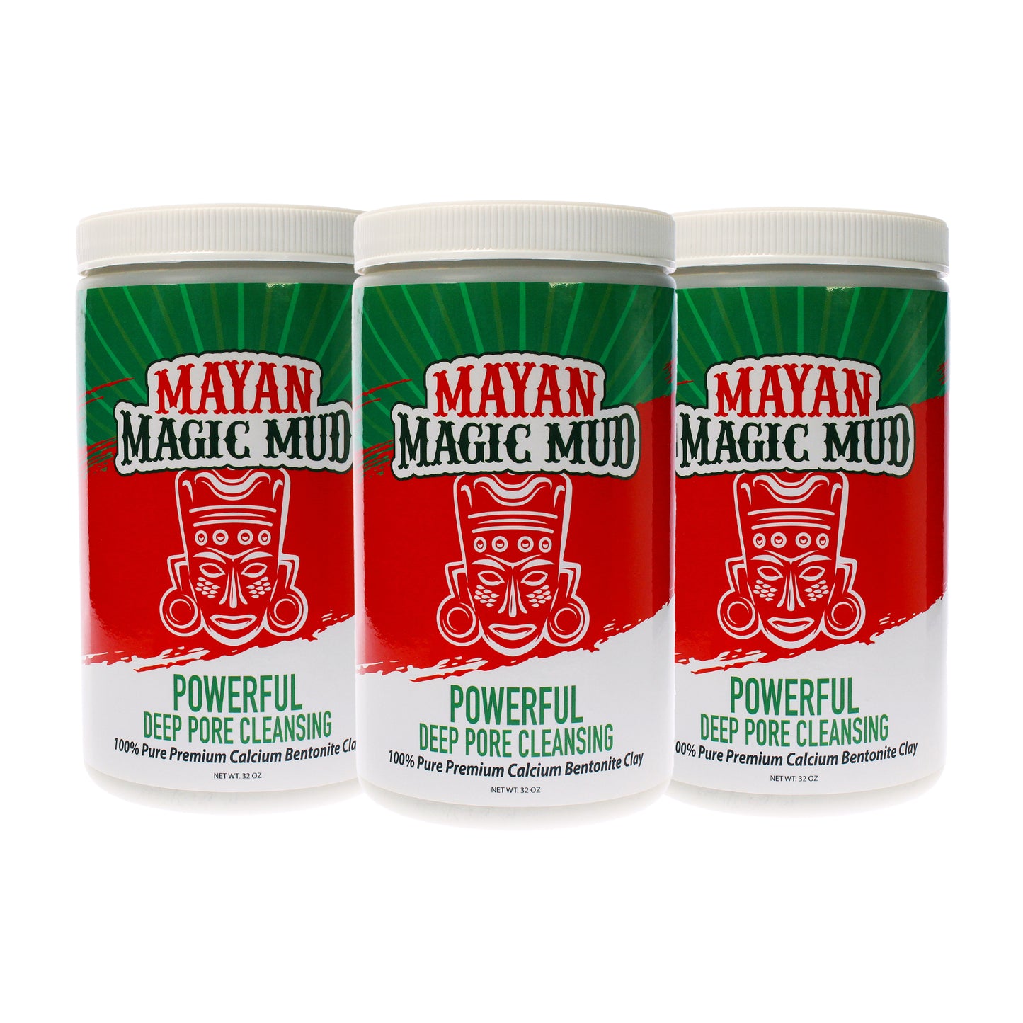 Powerful Deep Pore Cleansing Clay - Pack of 3