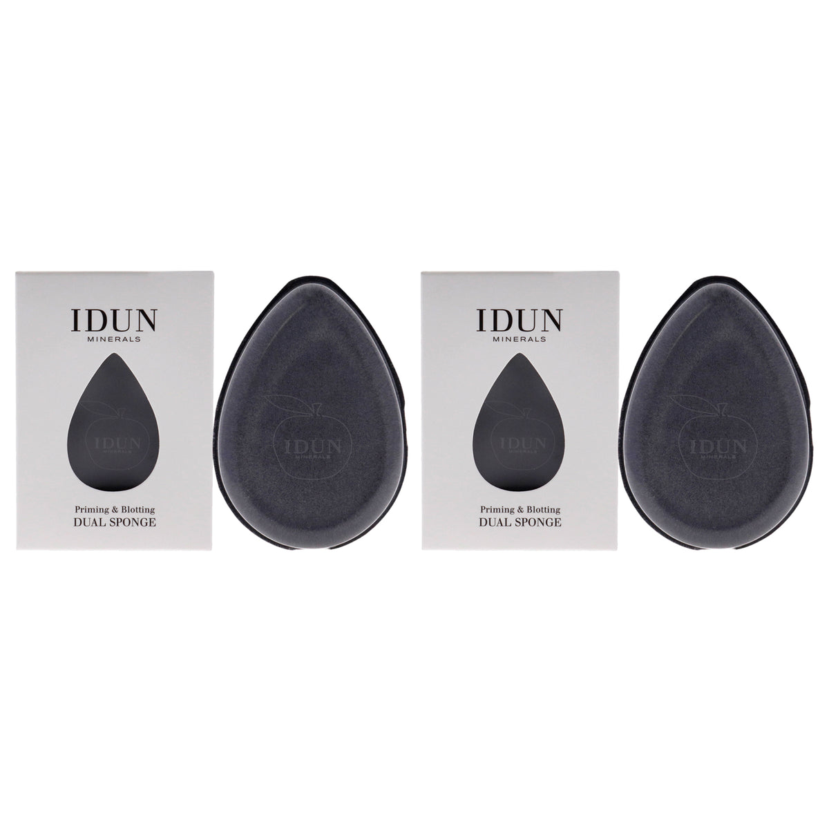 Primer and Blotting Dual Sponge - 049 by Idun Minerals for Women - 1 Pc Sponge - Pack of 2
