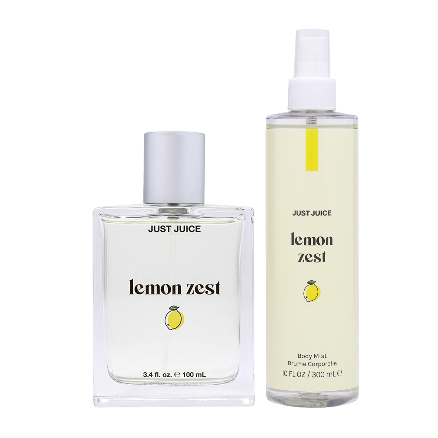 Lemon Zest Kit by Just Juice for Unisex 2 Pc Kit 3.4oz EDP Spray, 10oz Body Spray