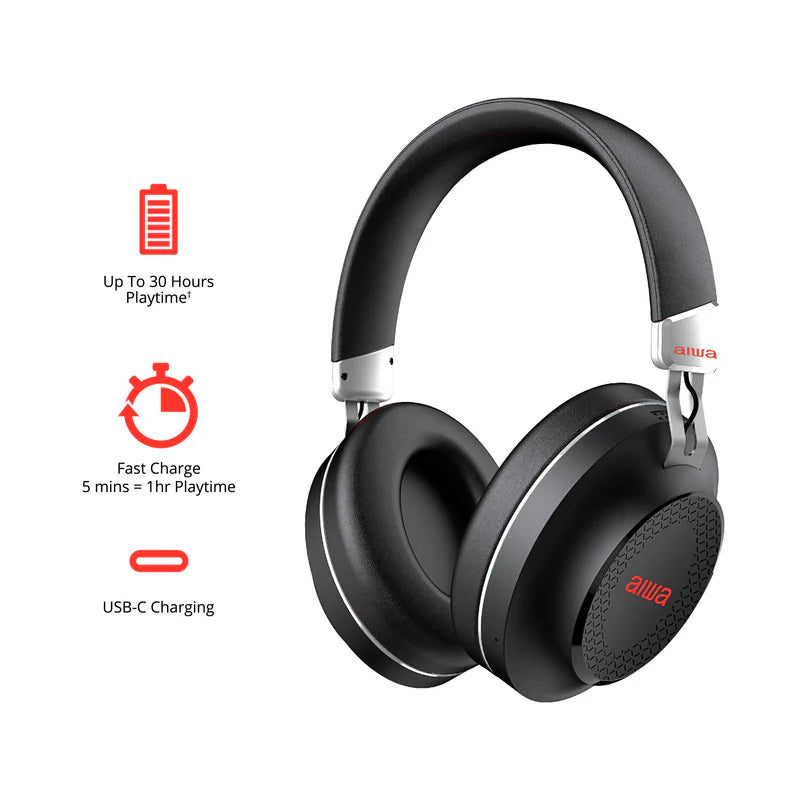 BT-1 Over Ear Wireless Headphone - Black
