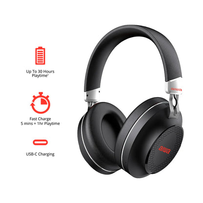 BT-1 Over Ear Wireless Headphone - Black