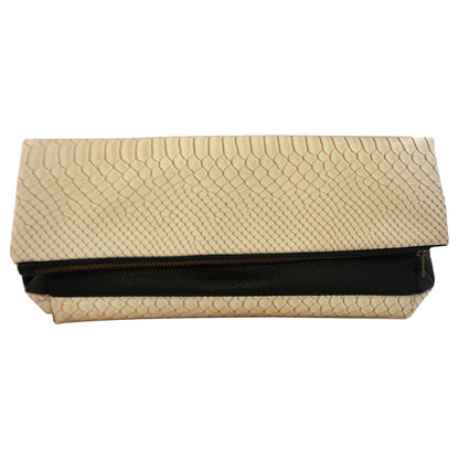 Color Block Fold-Over Clutch