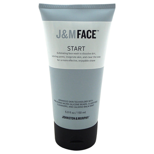 J & M Face Start Exfoliating Face Wash by Johnston & Murphy for Men - 5 oz Cleanser