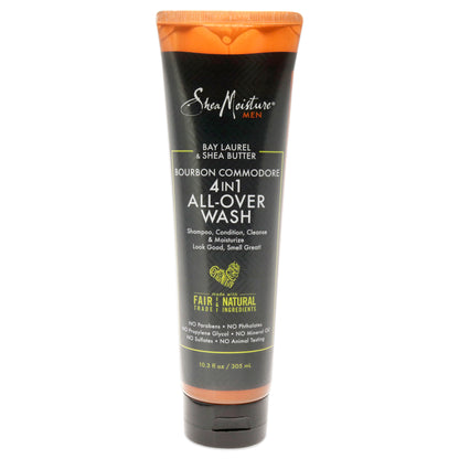 Bay Laurel and Shea Butter Bourbon Commodore 4-In-1 All-Over-Wash