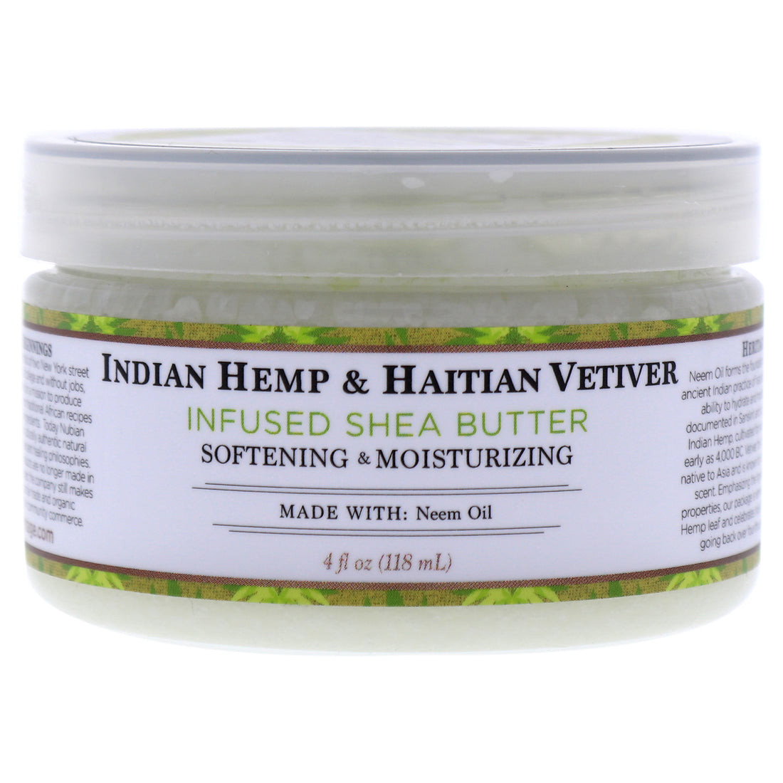 Indian Hemp and Haitian Vetiver Infused Shea Butter