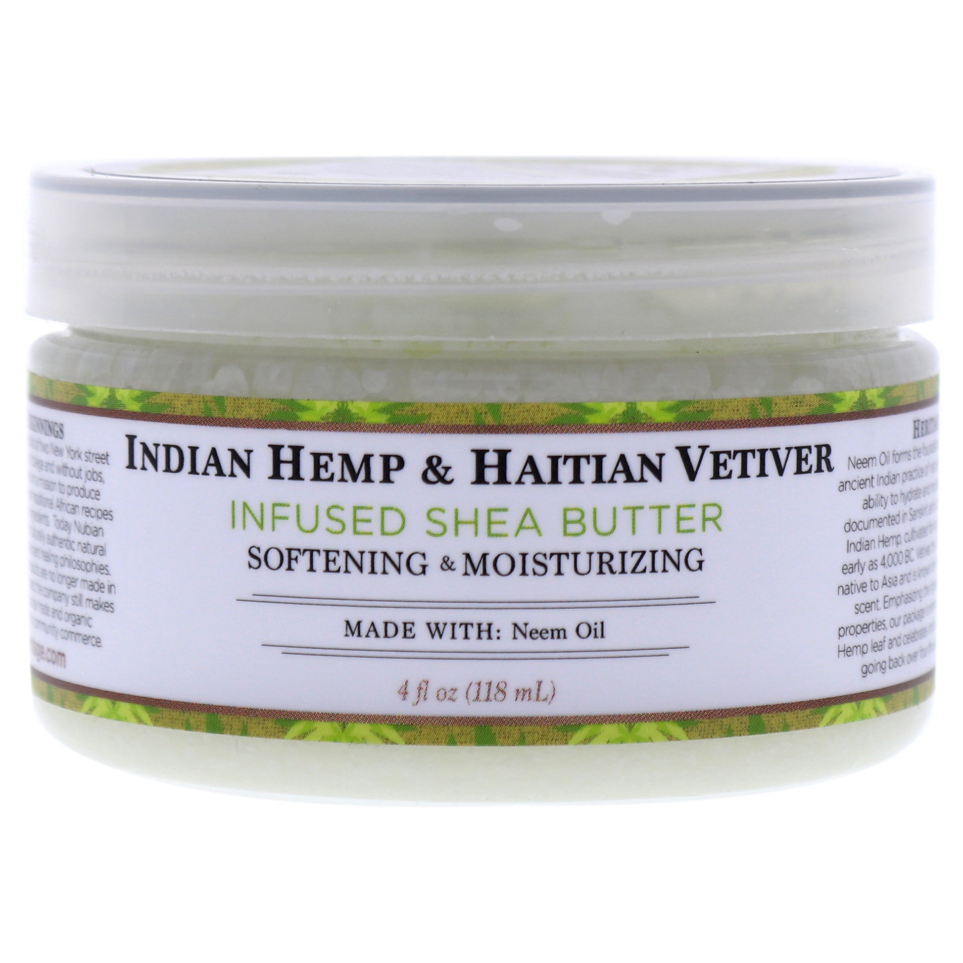 Indian Hemp and Haitian Vetiver Infused Shea Butter