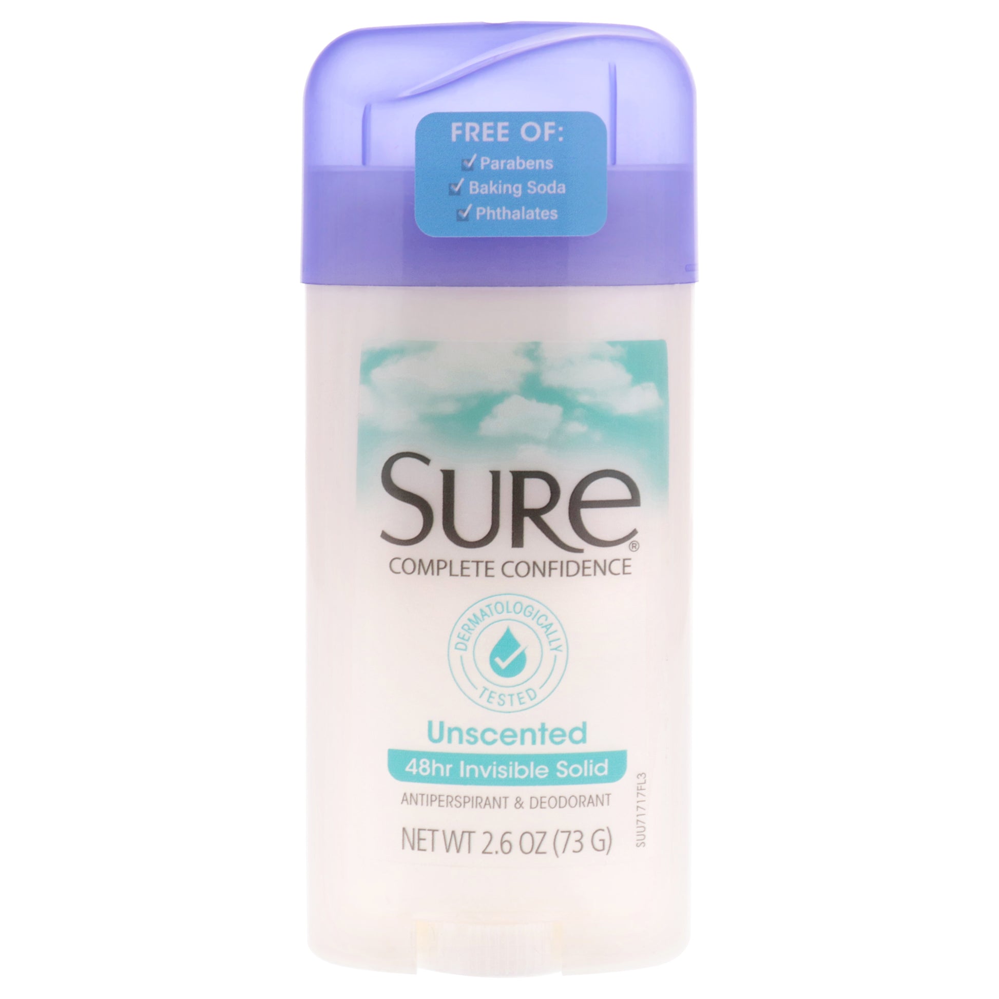 Invisible Solid Anti-Perspirant and Deodorant - Unscented