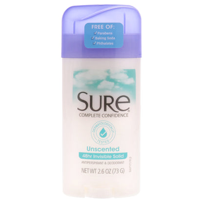 Invisible Solid Anti-Perspirant and Deodorant - Unscented