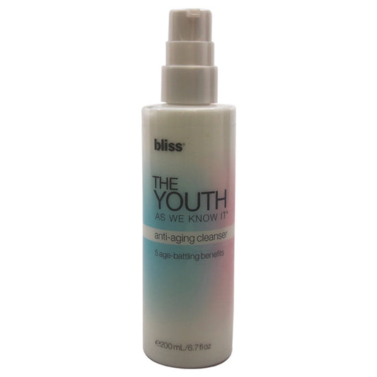 The Youth As We Know It Anti-Aging Cleanser by Bliss for Women - 6.7 oz Cleanser