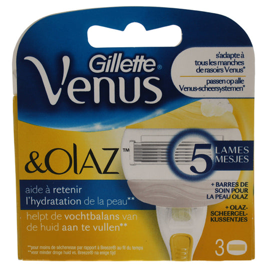 Venus & Olaz Razor Blade by Gillette for Women - 3 Count Razor Blade