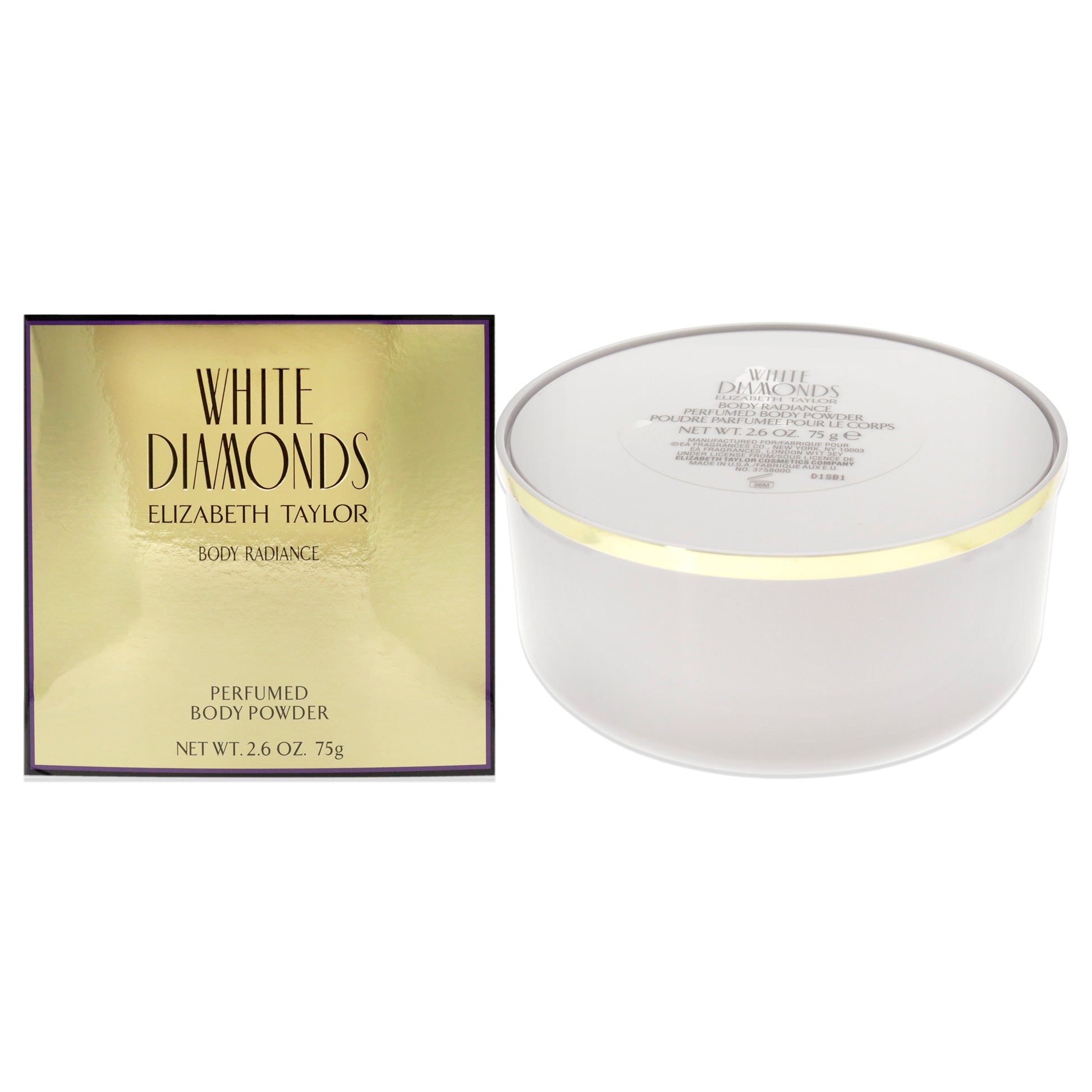 White Diamonds by Elizabeth Taylor for Women - 2.6 oz Perfumed Body Powder