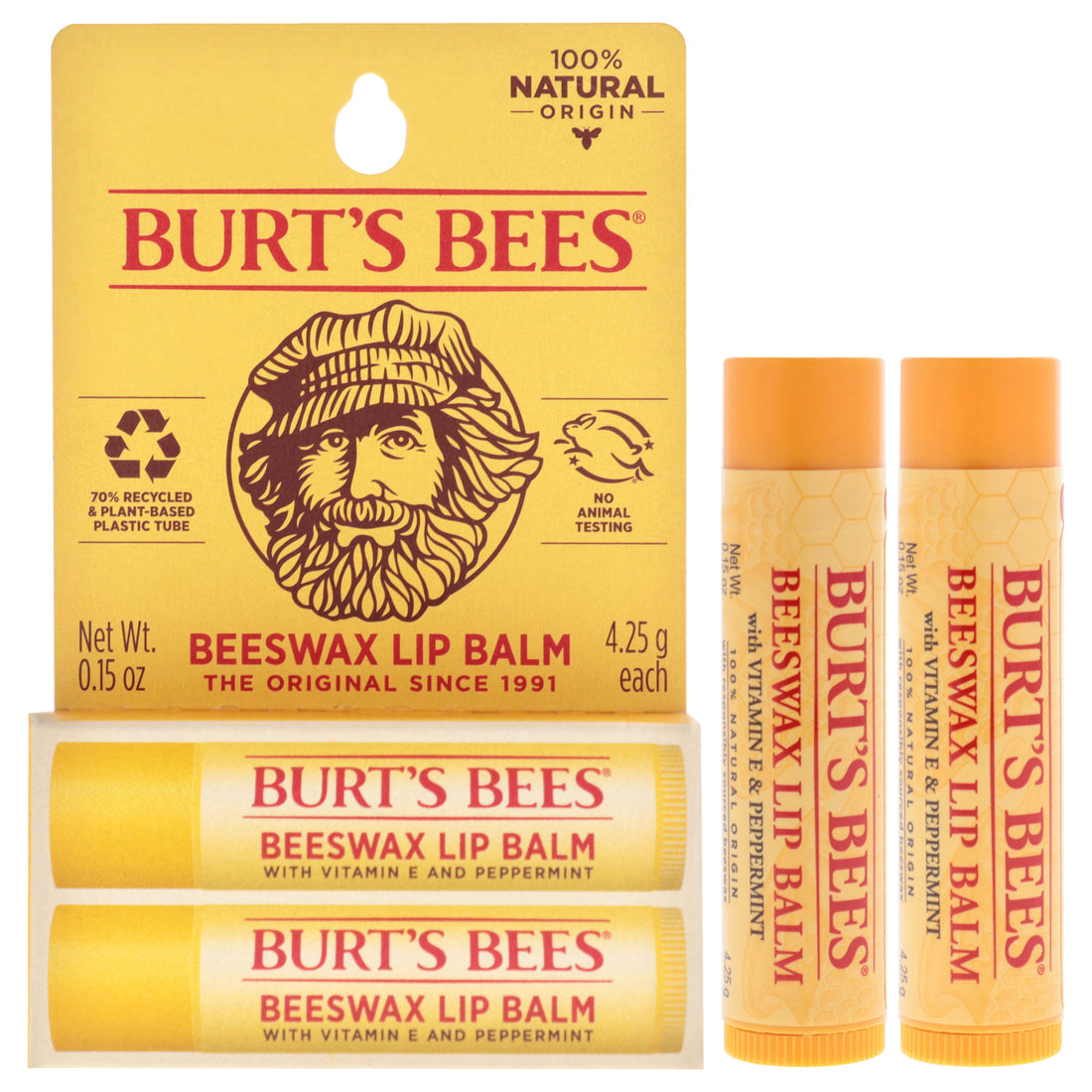 Beeswax Lip Balm Twin Pack