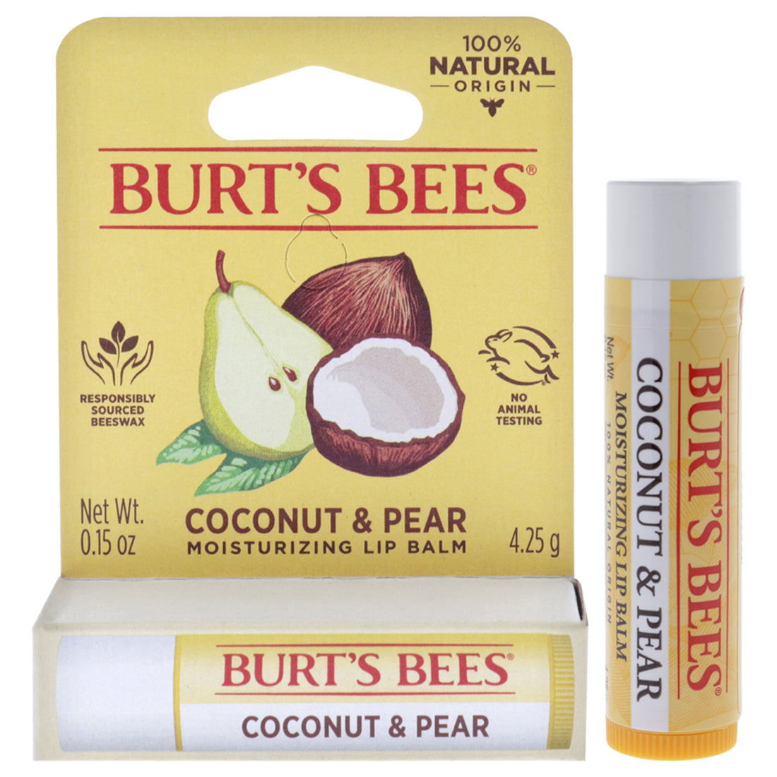 Coconut and Pear Moisturizing Lip Balm Blister