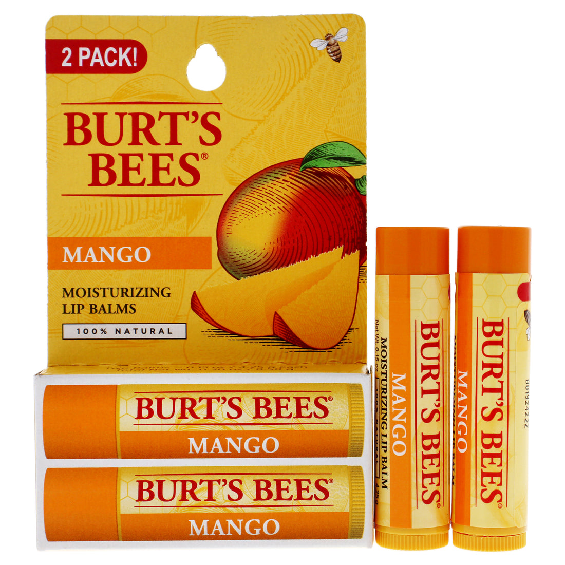 Mango Moisturizing Lip Balm Twin Pack