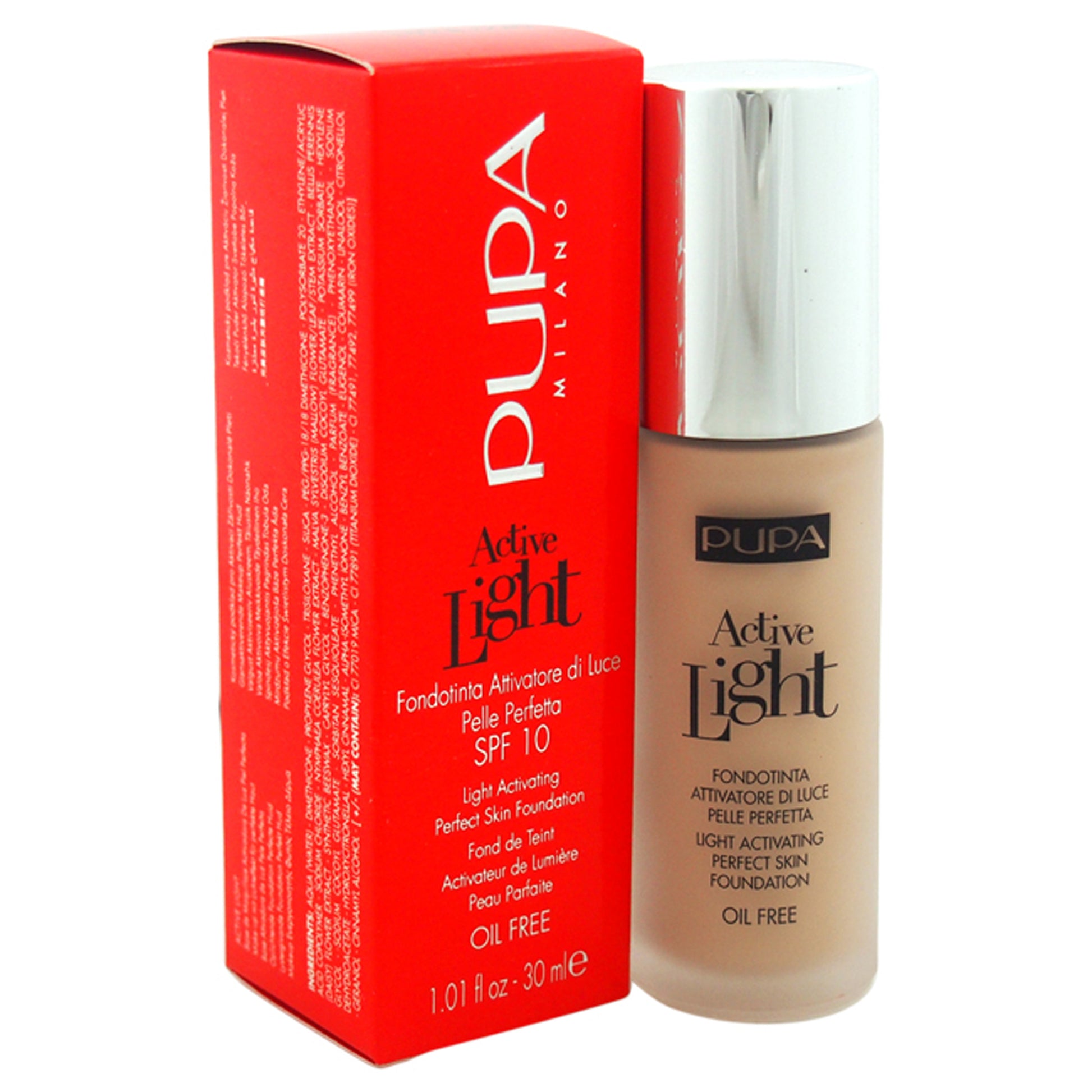 Pupa Milano Active Light Perfect Skin Foundation SPF 10
