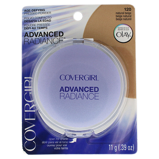 Advanced Radiance Age-Defying Pressed Powder - 120 Natural Beige by CoverGirl for Women - 0.39 oz Powder