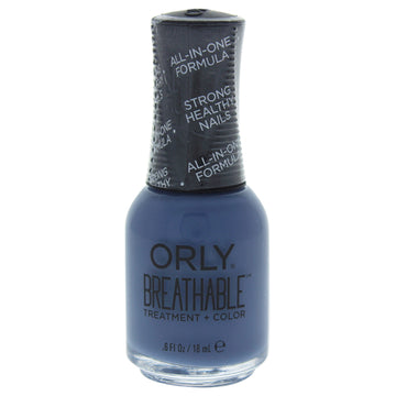 Breathable Treatment Plus Color - 20960 De-Stressed Denim by Orly for Women - 0.6 oz Nail Polish