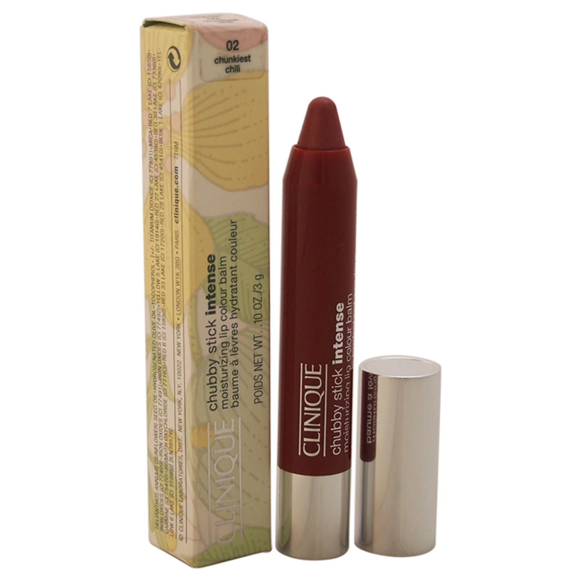 Chubby Stick Intense Moisturizing Lip Colour Balm - # 02 Chunkiest Chili by Clinique for Women 0.1 oz Lipstick