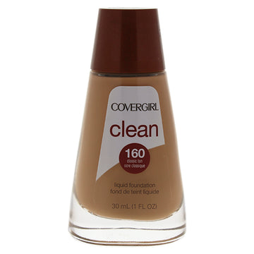 Clean Liquid Foundation - # 160 Classic Tan by CoverGirl for Women - 1 oz Foundation