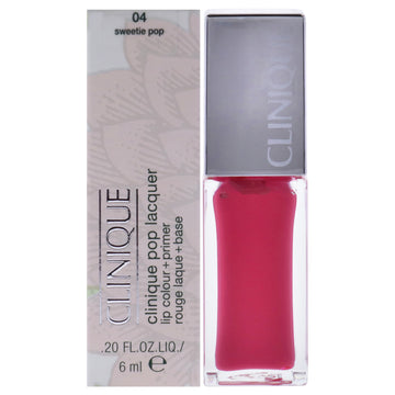 Clinique Pop Lacquer Lip Colour + Primer # 04 Sweetie Pop by Clinique for Women 0.2 oz Lip Gloss