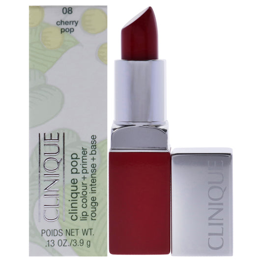 Clinique Pop Lip Colour + Primer - # 08 Cherry Pop by Clinique for Women - 0.13 oz Lipstick