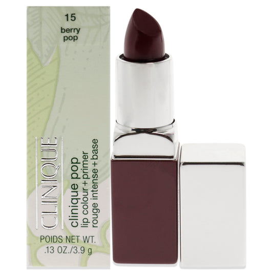 Clinique Pop Lip Colour + Primer - # 15 Berry Pop by Clinique for Women 0.13 oz Lipstick