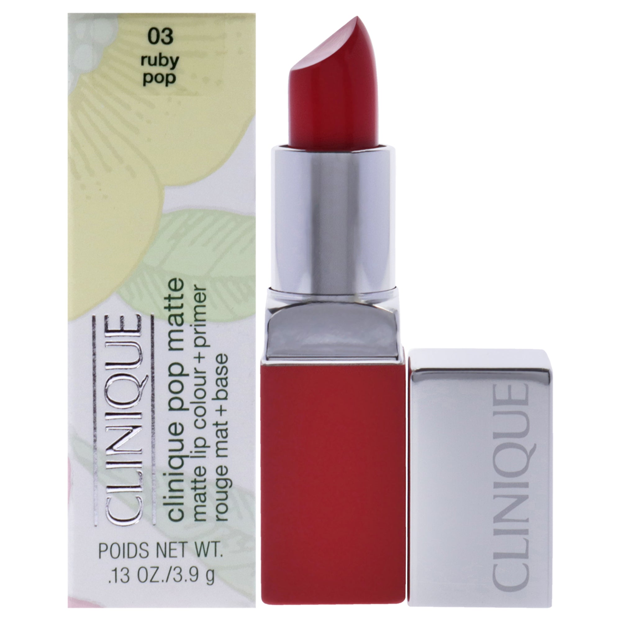 Clinique Pop Matte Lip Colour + Primer - # 03 Ruby Pop by Clinique for Women - 0.13 oz Lipstick