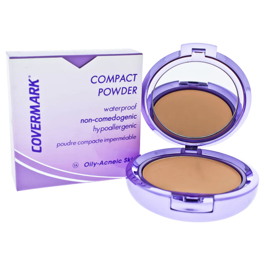 Compact Powder Waterproof - 1A - Oily-Acneic Skin by Covermark for Women 0.35 oz Powder