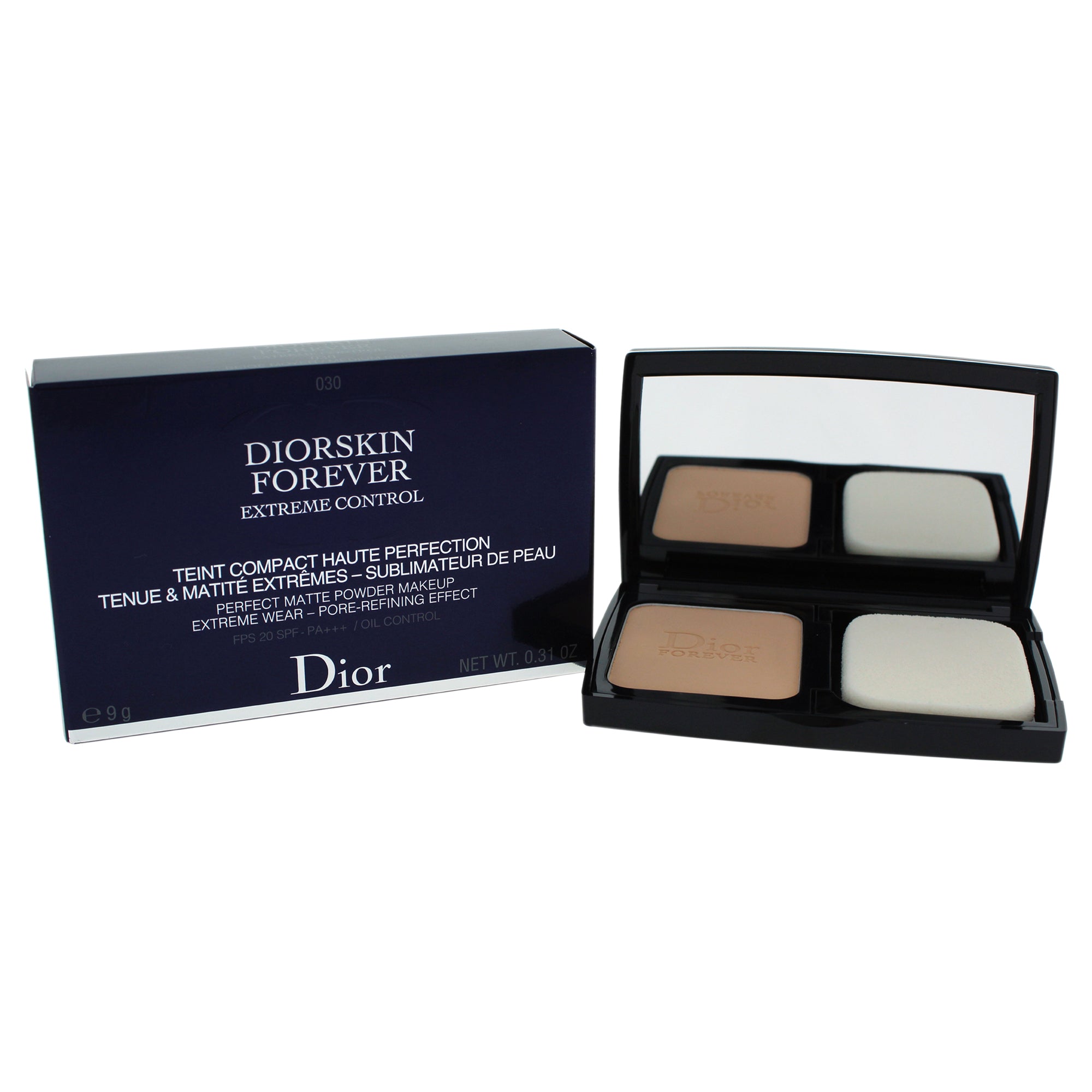 Diorskin Forever Extreme Control Matte Powder Makeup SPF 20 - # 030 Medium Beige by Christian Dior for Women 0.31 oz Foundation